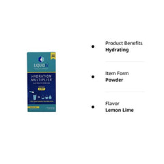 Liquid I.V. Hydration Multiplier Lemon Lime Electrolyte Drink Mix Sticks