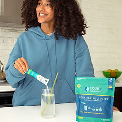 Liquid I.V. Hydration Multiplier Lemon Lime Electrolyte Drink Mix Sticks