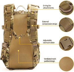 Tactical MOLLE Rucksack – Durable Outdoor Backpack