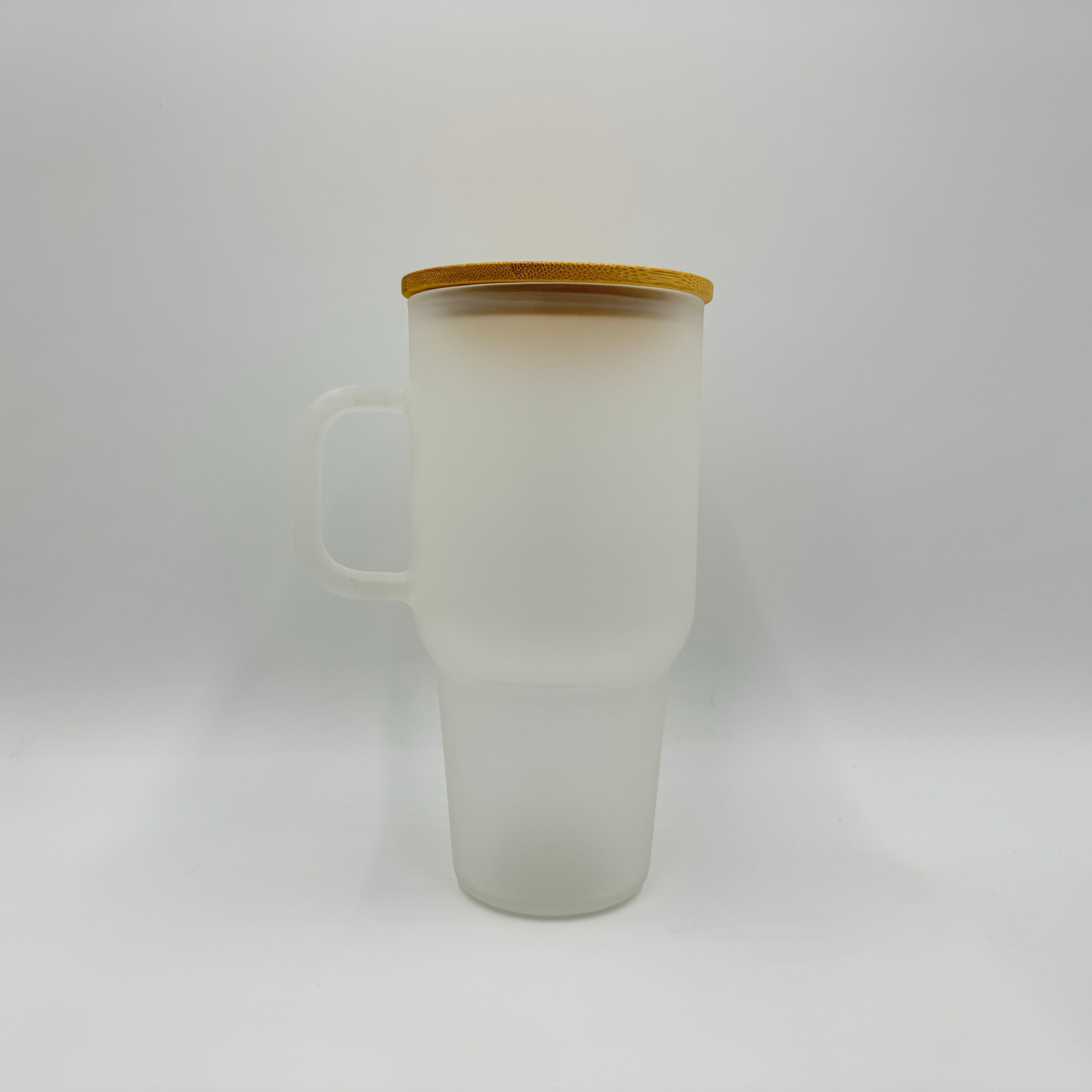 Hailey Brook Sublimation Glass Tumbler Bamboo Lid Straw 40oz 32oz