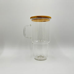 Hailey Brook Sublimation Glass Tumbler Bamboo Lid Straw 40oz 32oz