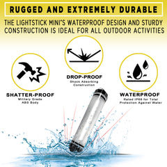 SunJack Waterproof LightStick Mini Camplight with Power Bank