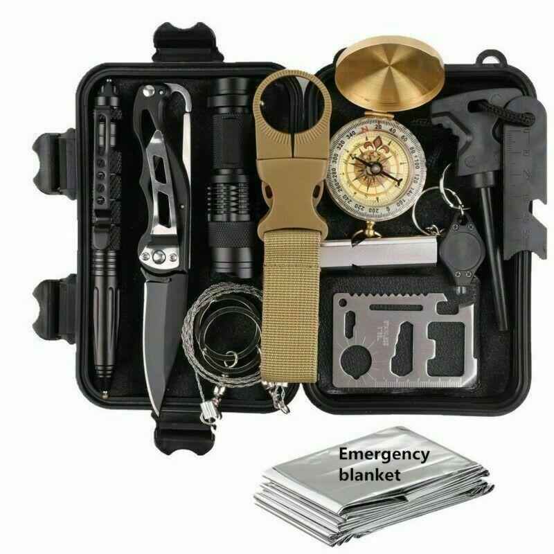 14-in-1 Outdoor Emergency Survival Kit – Compact Camping & Hiking Safety Gear