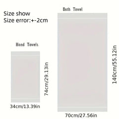 Bamboo Fiber Bath Towel Set Soft Absorbent Luxury Bathroom Towels