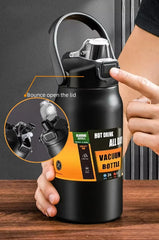 304 Stainless Steel Thermal Mug – Portable Vacuum Insulated Tumbler for Hot & Cold Drinks, Sports Water Bottle with Straw
