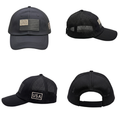USA Tactical Trucker Cap – Double Mesh Back American Flag Hat