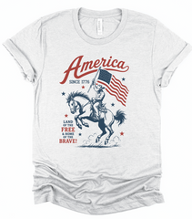 America 1776 Bella Canvas Graphic Tee Top
