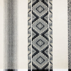 Black Grey Diamonds Alpaca Poncho