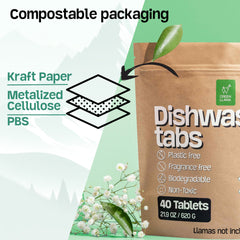 EWG Verified™ & PVA-Free Dishwasher Tabs