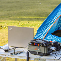 GOFORT 330W Portable Power Station;  299Wh Solar Generator Backup Power Compatible with 100W 18V Portable Solar Panel;  Foldable Solar Charger with USB;  18V D C;  QC 3.0 Output